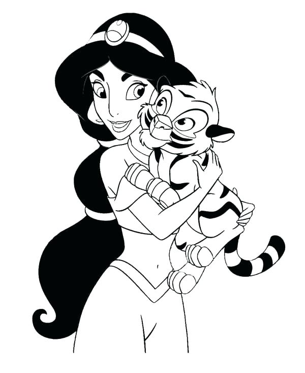 Disney Jasmine Coloring Pages Coloring Pages Jasmine Coloring 600x733 Disney Jasmine Coloring Pages Coloring Pages Jasmine Coloring