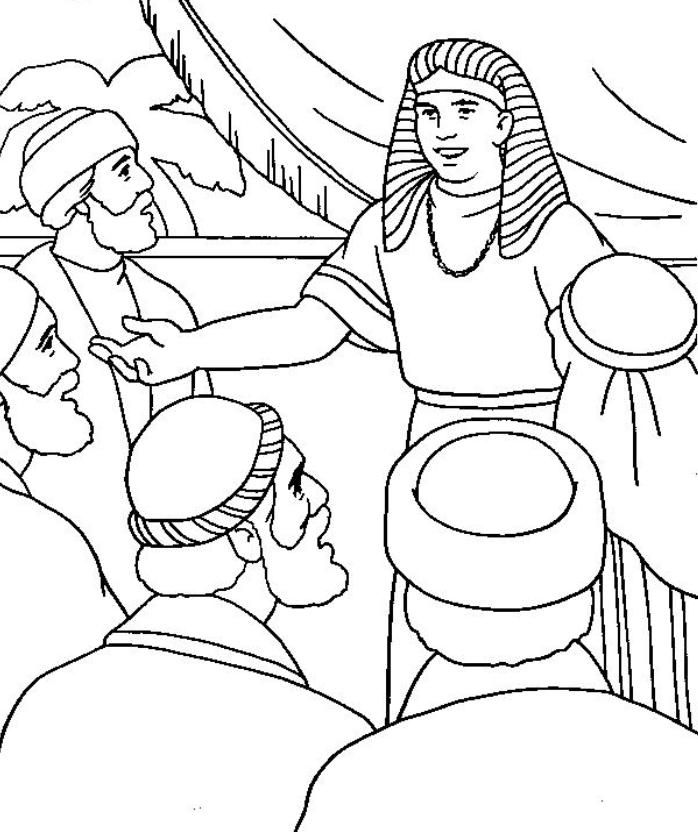Joseph And His Brothers Coloring Pages 698x832 Joseph And His Brothers Coloring Pages