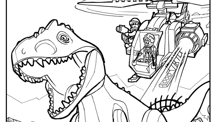 Jurassic World Color Pages Free 744x421 Jurassic World Color Pages Free