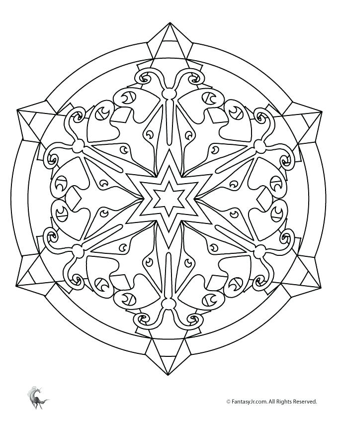 Free Kaleidoscope Coloring Pages