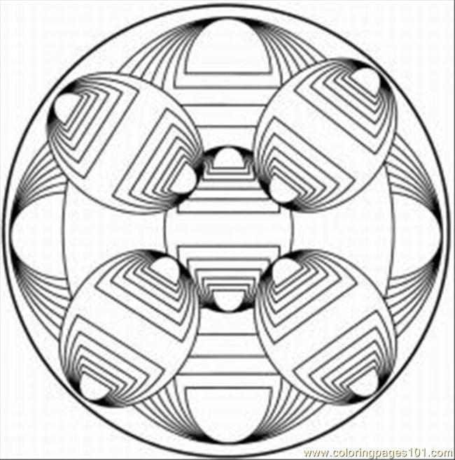 650x658 Kaleidoscope 16 Coloring Page