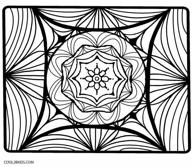 630x543 Printable Kaleidoscope Coloring Pages For Kids Cool2bkids