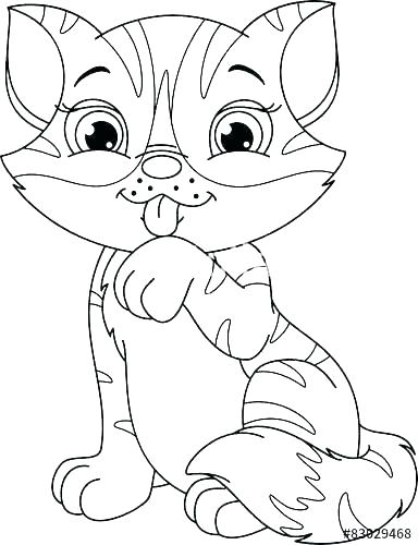384x500 Kittens Coloring Pages Kitten Coloring Pages Printable Kittens