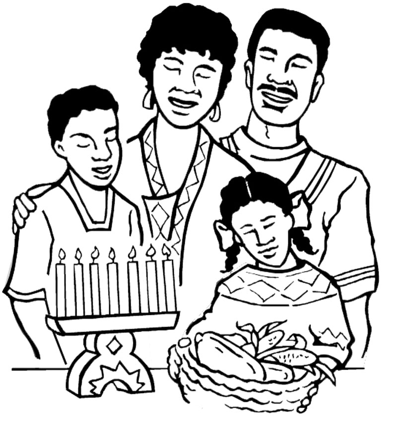 The Big Family Happy Kwanzaa Coloring Page Kwanzaa 800x849 The Big Family Happy Kwanzaa Coloring Page Kwanzaa
