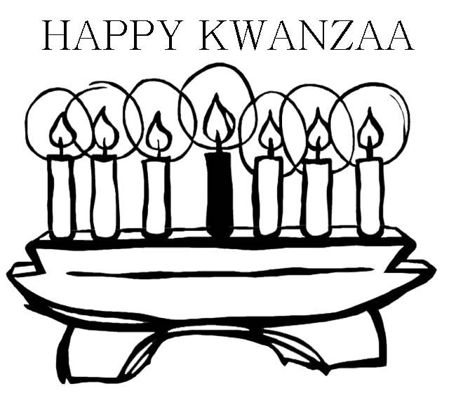 Kwanzaa Candle Coloring Page 650x570 Kwanzaa Candle Coloring Page