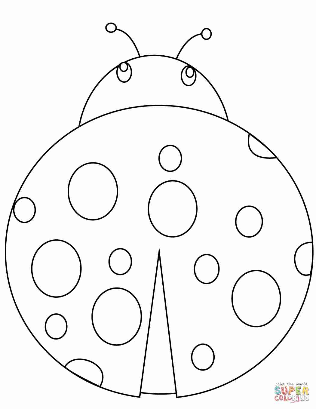 1051x1360 Printable Ladybug Coloring Page The Inky Octopus Simple Olegratiy