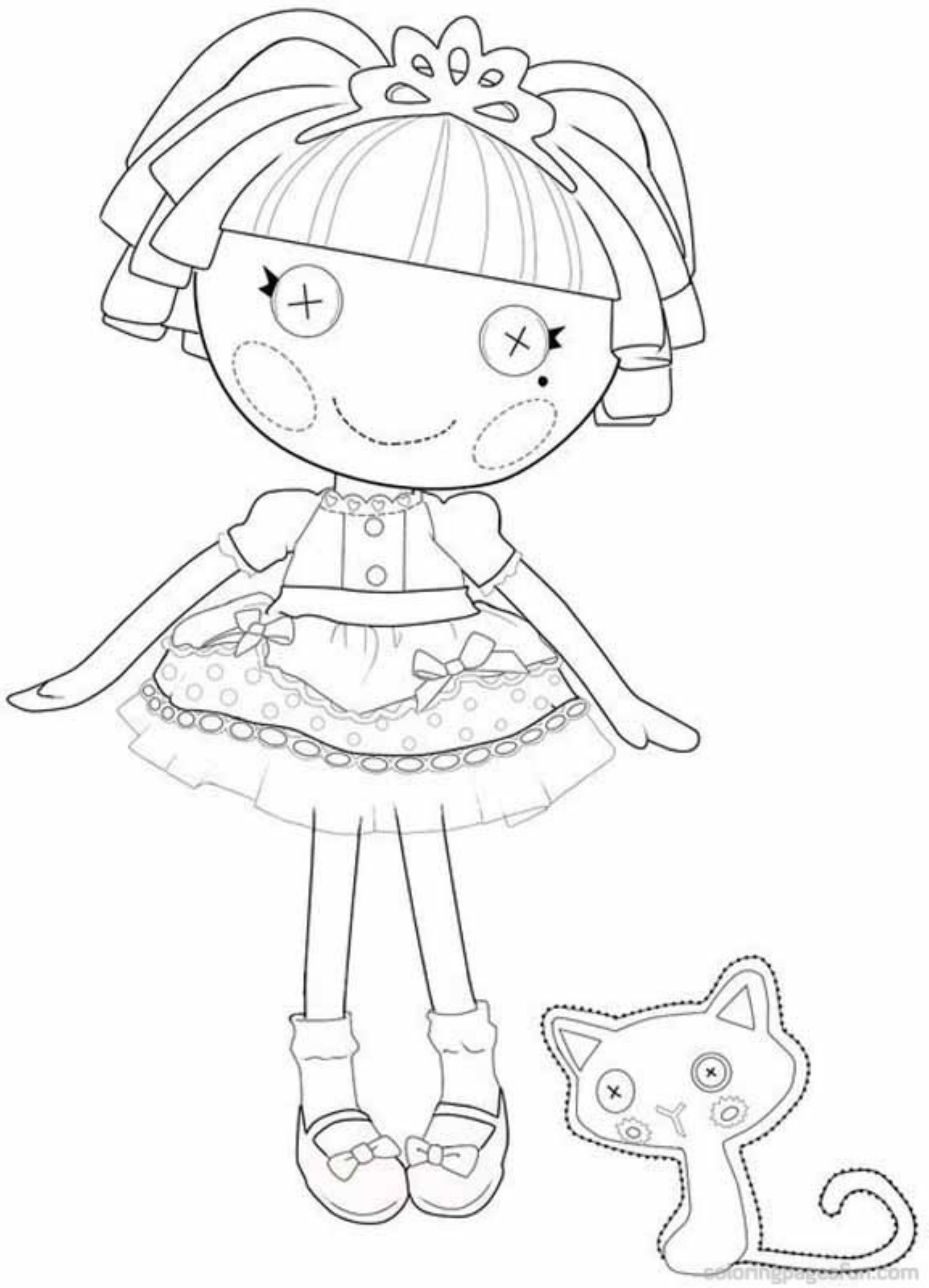 2551x3536 Lalaloopsy Doll Coloring Page For Kids Awesome Free Lalaloopsy