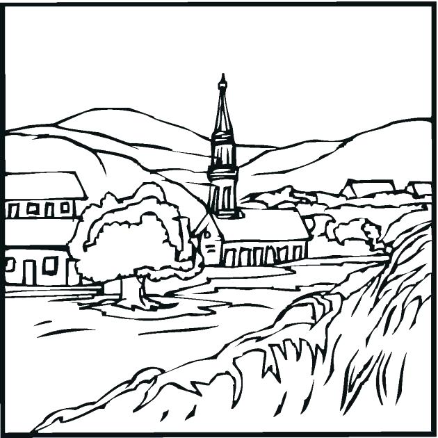 Good Landscape Coloring Pages For Landscape Coloring Pages Free 630x630 Good Landscape Coloring Pages For Landscape Coloring Pages Free