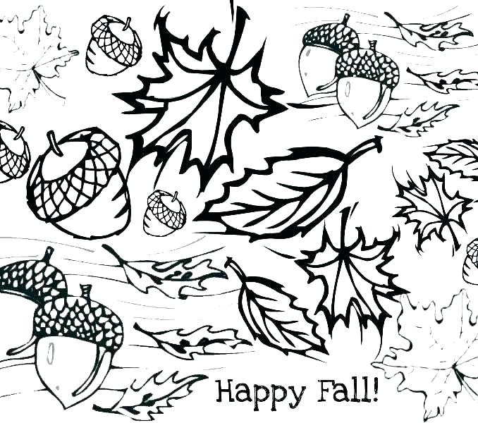 678x600 Falling Leaves Coloring Pages Free Fall Coloring Pages Printable