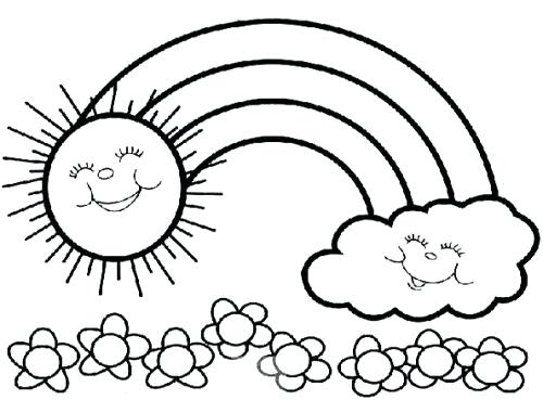 500x369 Spring Coloring Pages Preschool Free Printable And Spring Coloring