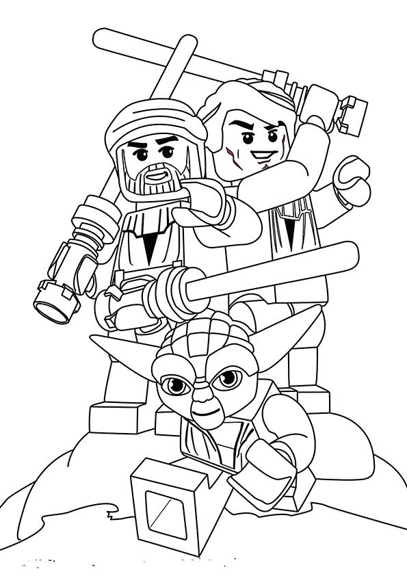 Star Wars Lego Coloring Pages Icontent 595x842 Star Wars Lego Coloring Pages Icontent