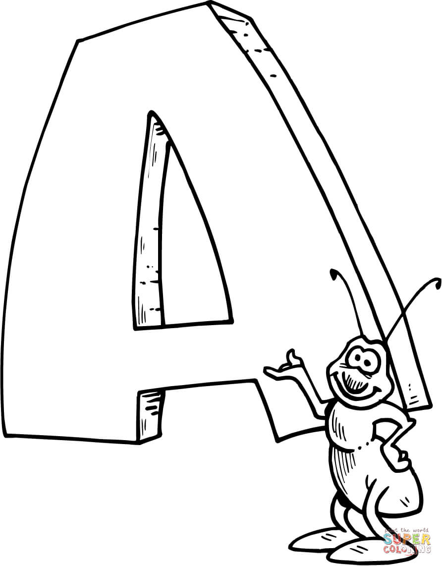 892x1142 Letter A Coloring Pages Free Coloring Pages Letter A Coloring Page