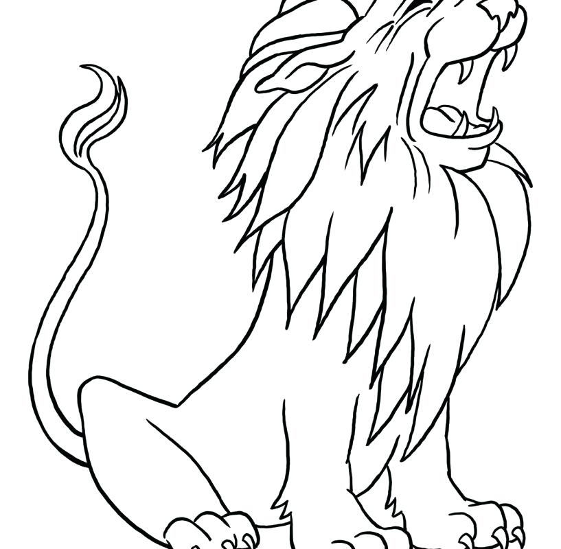 Free Printable Lion Coloring Pages Free Lion Coloring Page 817x800 Free Printable Lion Coloring Pages Free Lion Coloring Page