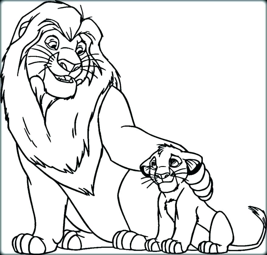 Lion King Coloring Pages 878x840 Lion King Coloring Pages