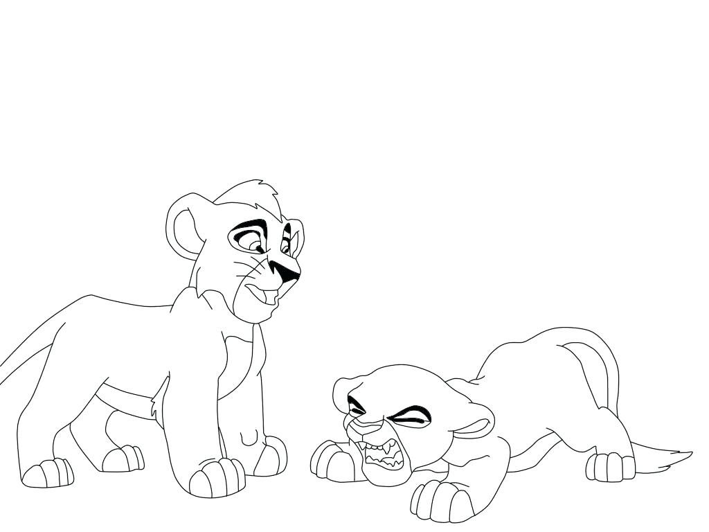 1024x768 Nala Coloring Pages Cute Little Simba Coloring Page With Nala