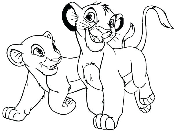 Free Printable Lion Coloring Pages And Mud Bath The Lion King 600x454 Free Printable Lion Coloring Pages And Mud Bath The Lion King
