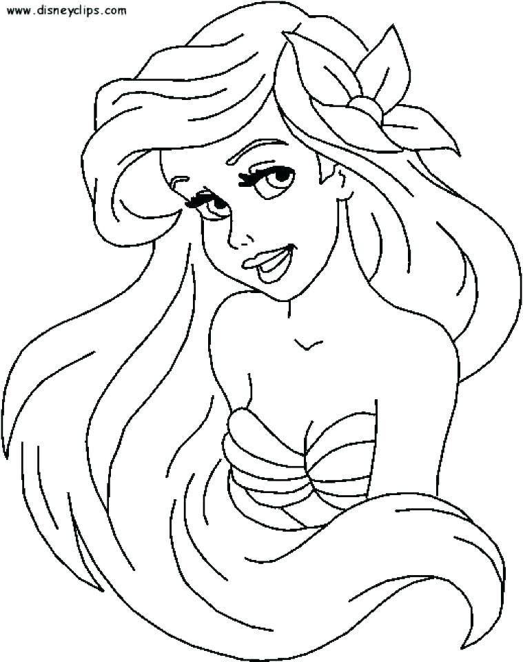 759x960 Free Little Mermaid Coloring Pages S S S Free Princess Little