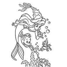 230x230 Top 25 Free Printable Little Mermaid Coloring Pages Online