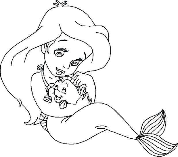 619x548 Ursula Coloring Page Coloring Page Free Little Mermaid Coloring