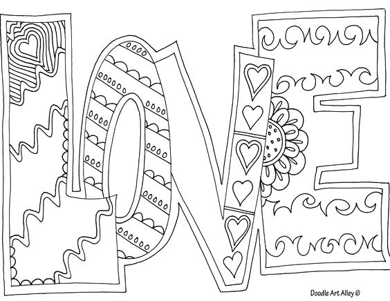 Free Love Coloring Pages