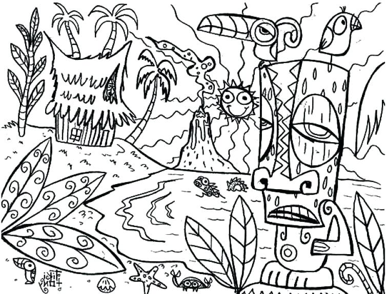 Hawaiian Luau Coloring Pages Luau Coloring Pages Awesome Luau 755x575 Hawaiian Luau Coloring Pages Luau Coloring Pages Awesome Luau