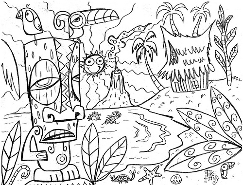 Luau Coloring Pages Luau Coloring Sheets Free 500x380 Luau Coloring Pages Luau Coloring Sheets Free