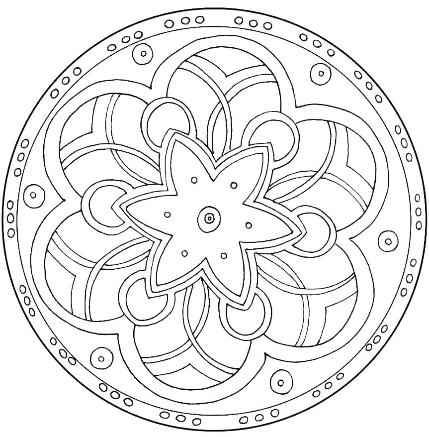 863x878 Coloring Pages Of Mandalas Mandala Coloring Page Printable