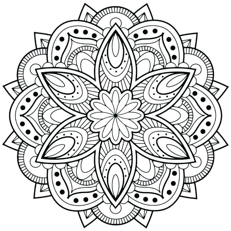 768x768 Www Coloring Pages Com Mandala Coloring Pages Mandala Coloring