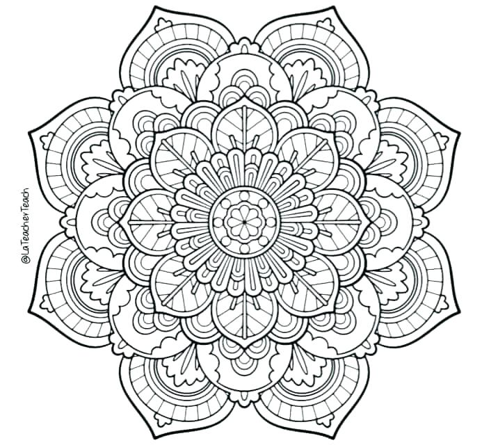 693x640 Animal Mandala Coloring Pages Online Online Mandala Coloring Pages