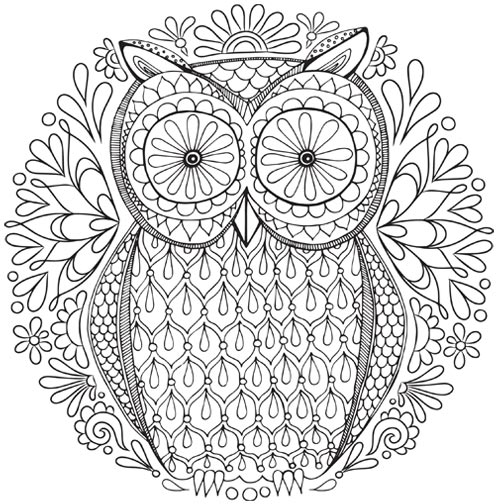 500x504 Free Mandala Coloring Pages