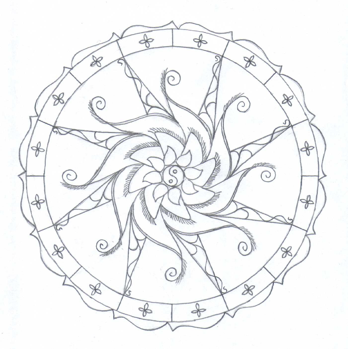 1401x1404 Free Printable Mandala Coloring Pages For Adults