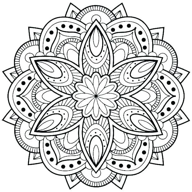 618x618 Mandala Art Coloring Pages Free Mandala Coloring Pages For Adults