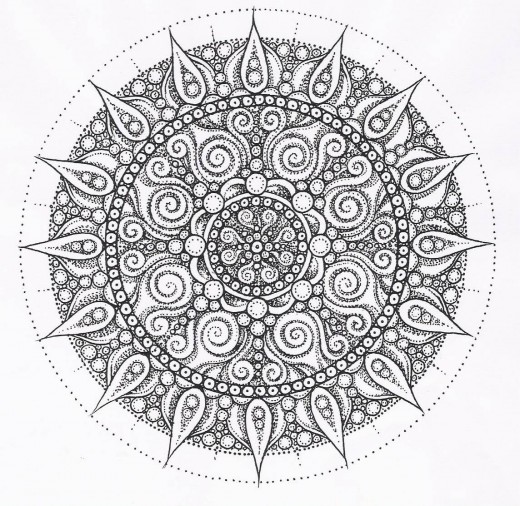 520x506 Free Mandala Coloring Pages For Adults Free Printable Mandala