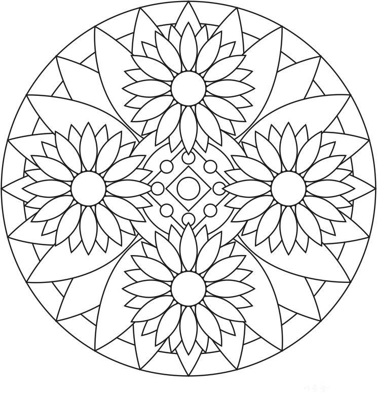 744x779 Adult Coloring Pages Mandala Great Free Printable Mandalas