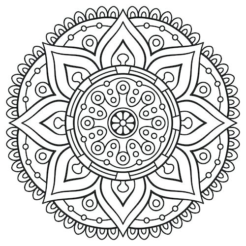 500x500 Adult Mandala Coloring Pages Educational Coloring Pages
