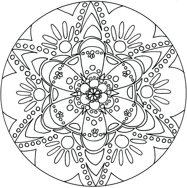 650x653 Free Mandala Coloring Sheets Kids Coloring Printable Animal