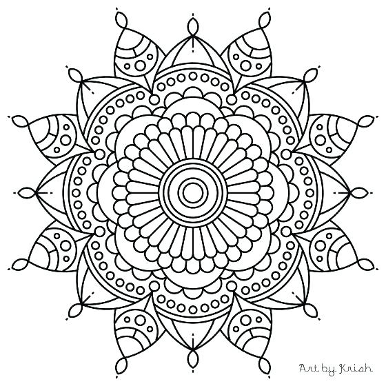 560x560 Free Mandala Coloring Pages Adult Mandala Coloring Page 1 Free