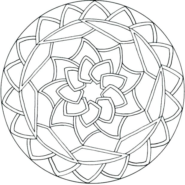 618x618 Free Mandala Coloring Pages Pdf Easy Color Page 1 Regarding