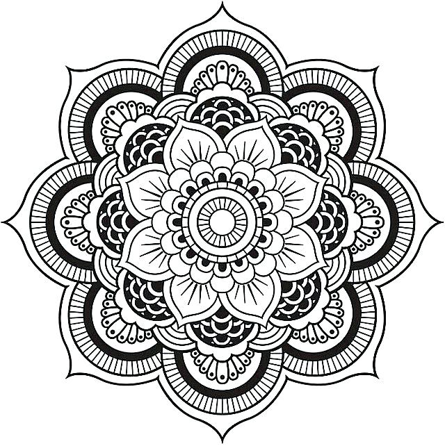 640x642 Detailed Mandala Coloring Pages Free Mandala Coloring Pages Pdf