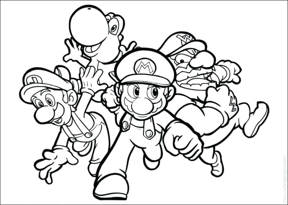 1000x714 Brothers Coloring Pages Shop Related Products Mario Brothers