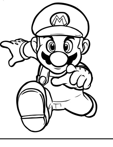 371x480 Printable Super Mario Coloring Pages Archives