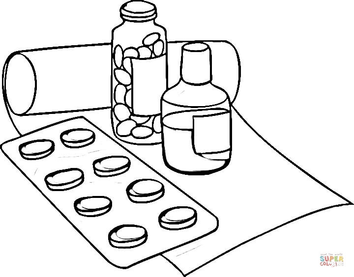 720x564 Medicine Coloring Pages