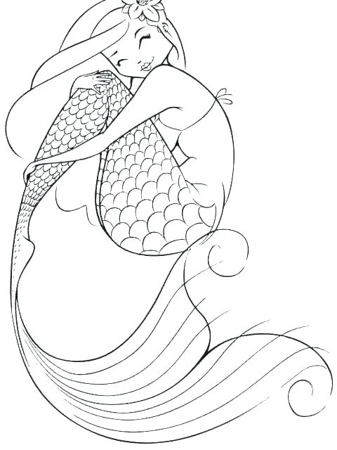 480x640 Mermaid Coloring Pages Free Mermaid Coloring Pages The Little
