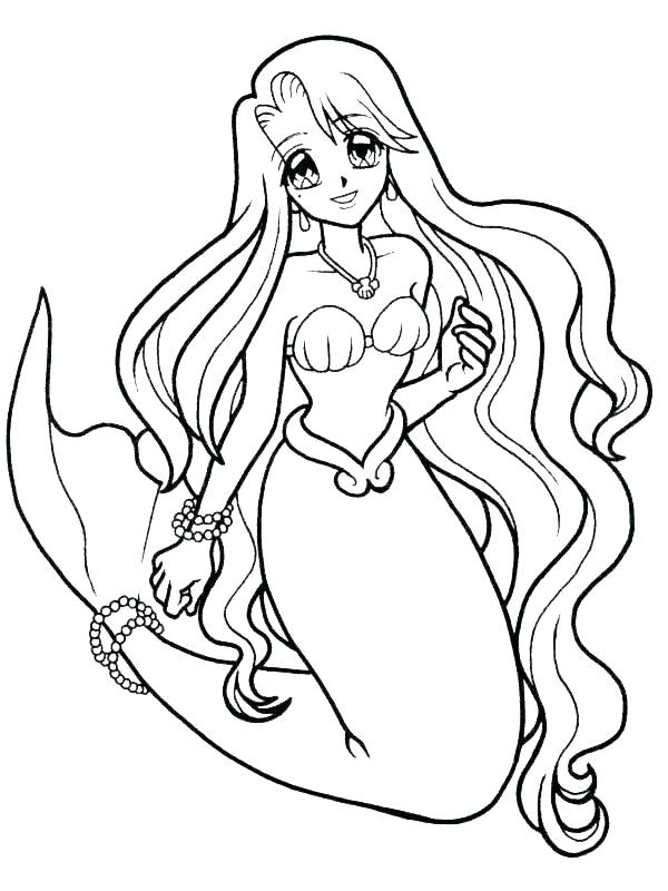 600x800 Free Mermaid Coloring Pages Free Little Mermaid Coloring Pages