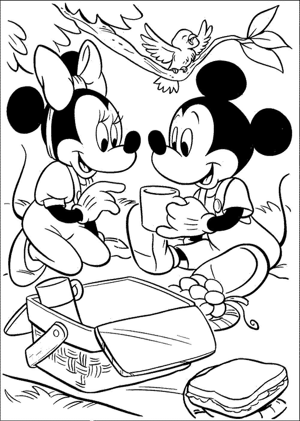 Free Mickey And Minnie Coloring Pages 1000x1400 Free Mickey And Minnie Coloring Pages