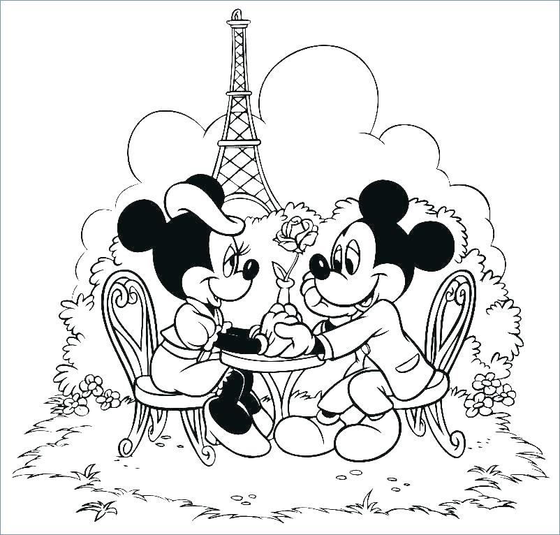 Mickey Mouse Pluto Coloring Pages Free 802x766 Mickey Mouse Pluto Coloring Pages Free