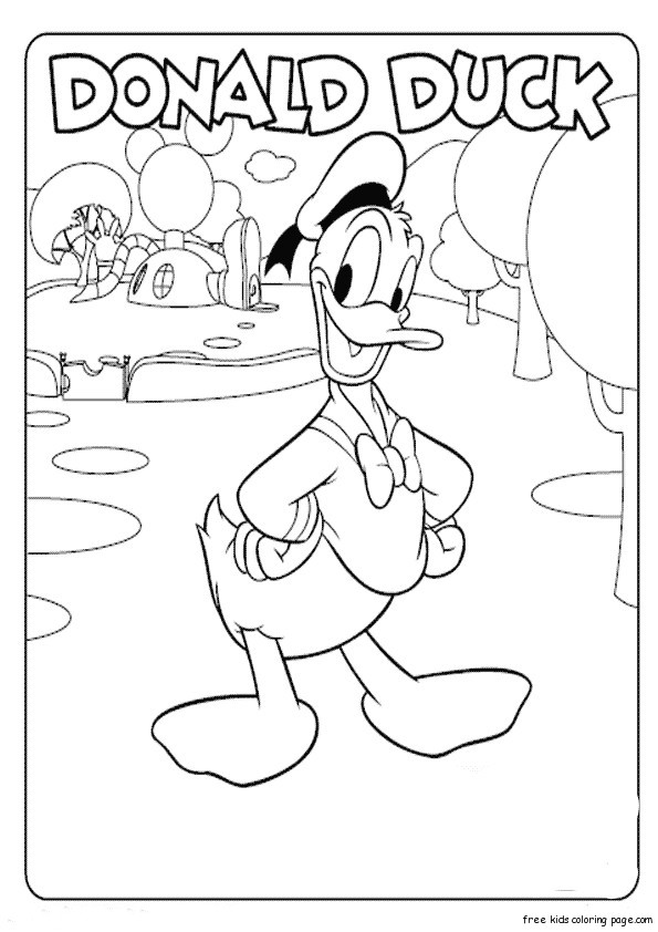 595x842 Coloring Pages Mickey Mouse Clubhouse Donald Duckfree Printable
