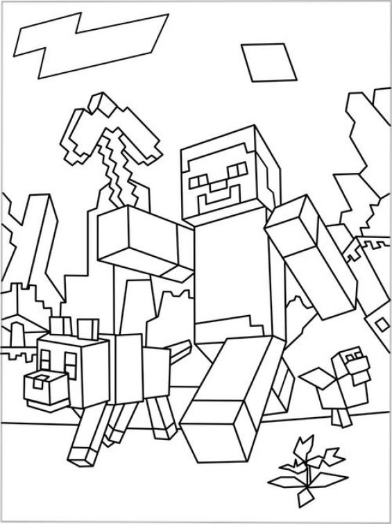 Free Minecraft Coloring Sheet To Print Out Fun Coloring Pages 565x755 Free Minecraft Coloring Sheet To Print Out Fun Coloring Pages