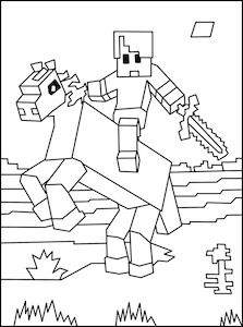 Free Minecraft Coloring Pages Pdf