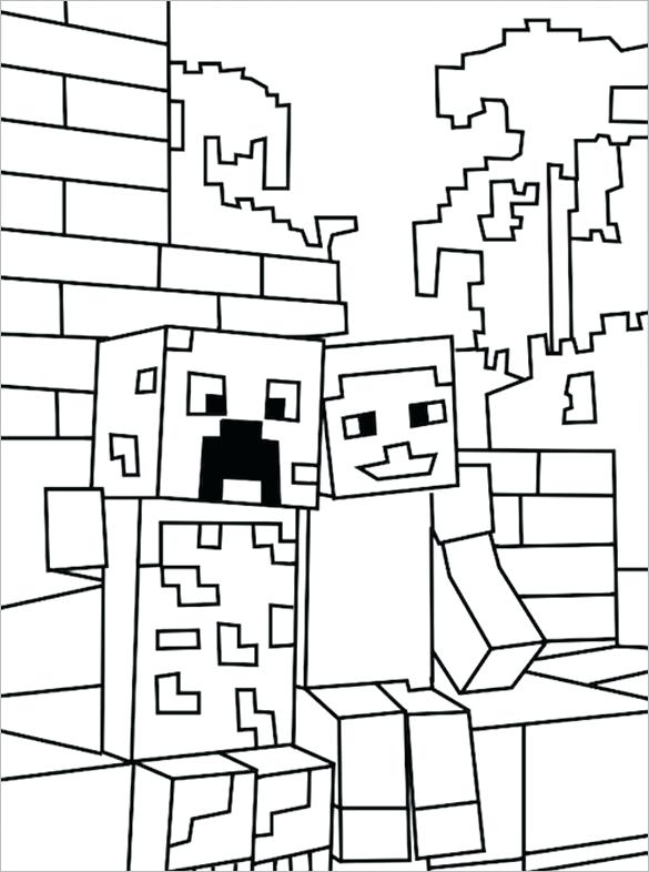 585x786 Free Printable Minecraft